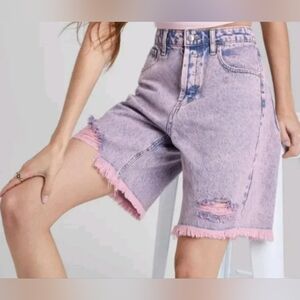 Wild Fable acid pink wash shorts 4